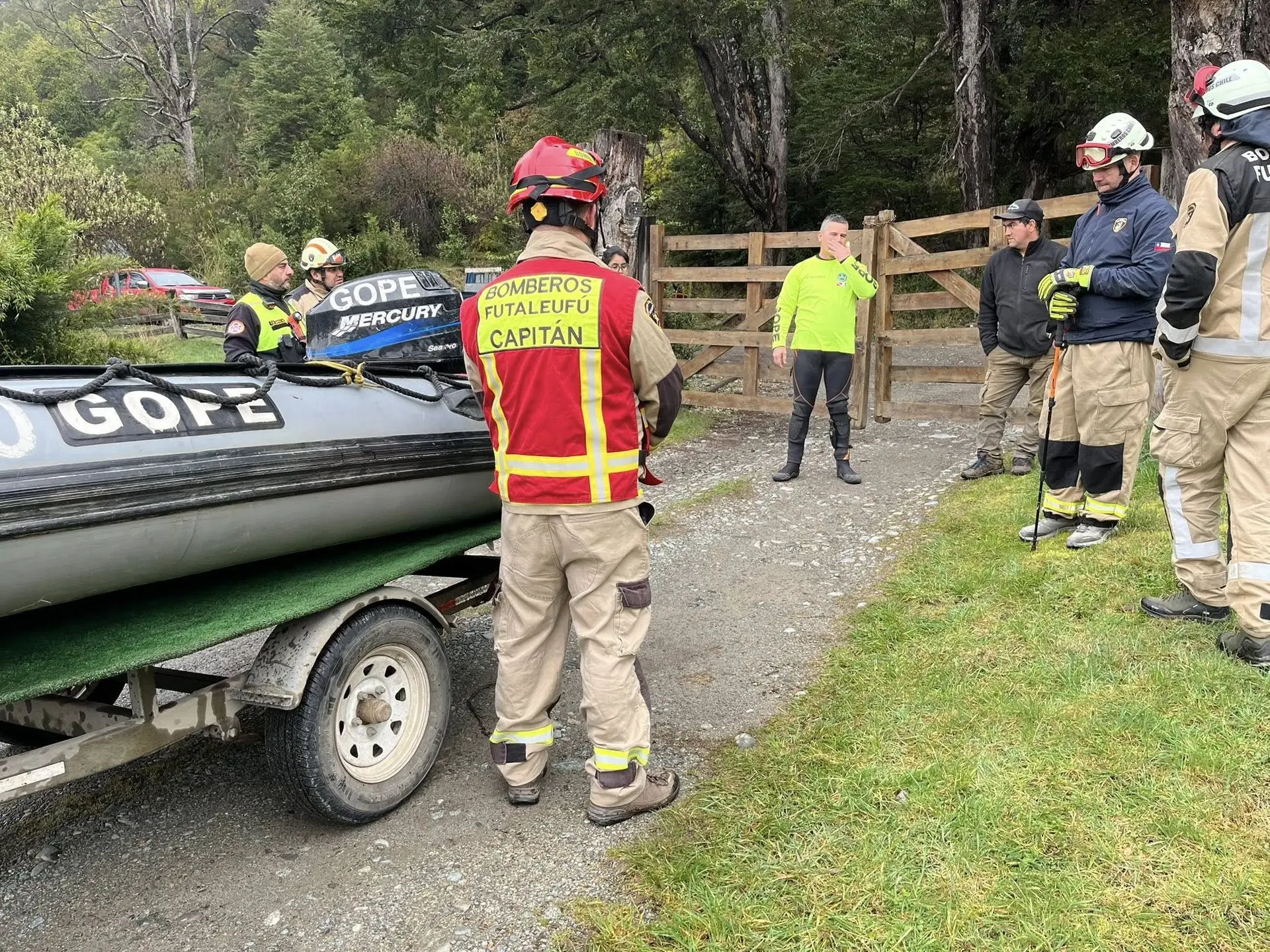 masivo operativo de búsqueda en la comuna de la Provincia de Palena