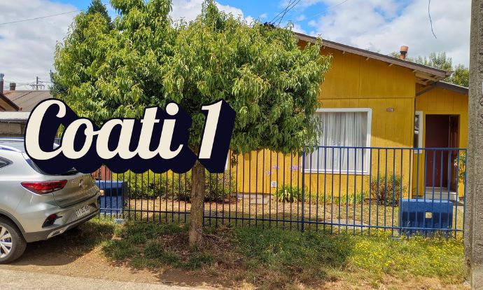 Fachada de Coati 1, alojamiento en Valdivia